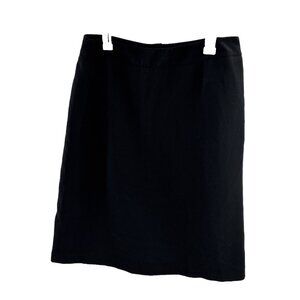 Jones Wear Womens Pencil Skirt Solid Black Career Work Knee Length Size 14